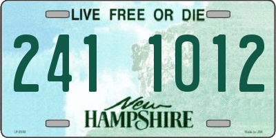 NH license plate 2411012