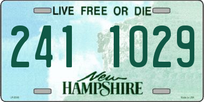 NH license plate 2411029