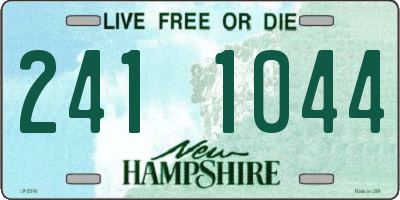 NH license plate 2411044