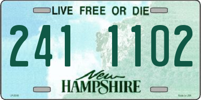 NH license plate 2411102