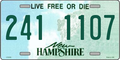 NH license plate 2411107