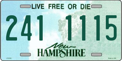NH license plate 2411115