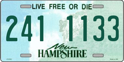 NH license plate 2411133