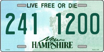 NH license plate 2411200