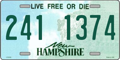 NH license plate 2411374