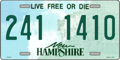 NH license plate 2411410