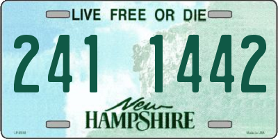 NH license plate 2411442
