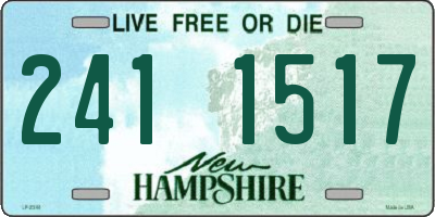 NH license plate 2411517