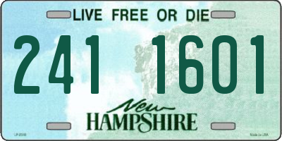 NH license plate 2411601