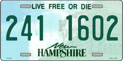 NH license plate 2411602