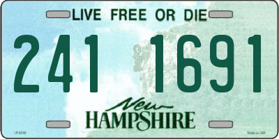 NH license plate 2411691