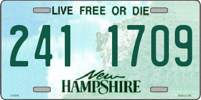 NH license plate 2411709