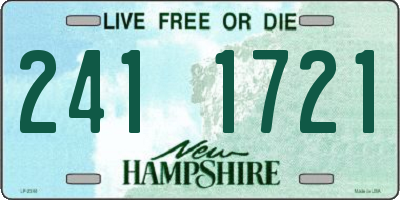 NH license plate 2411721