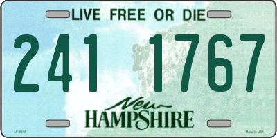 NH license plate 2411767