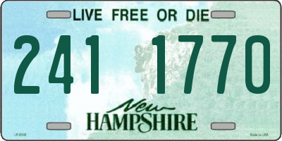 NH license plate 2411770