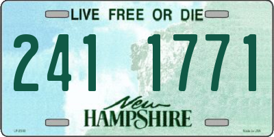 NH license plate 2411771