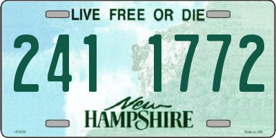 NH license plate 2411772