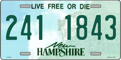 NH license plate 2411843