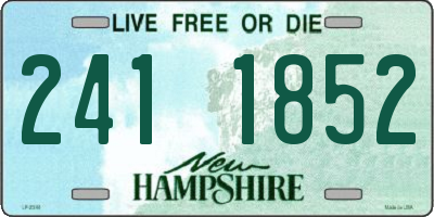 NH license plate 2411852
