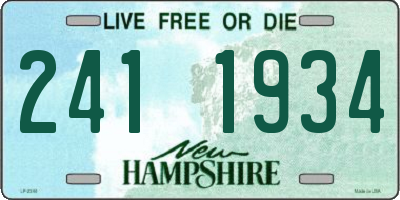 NH license plate 2411934