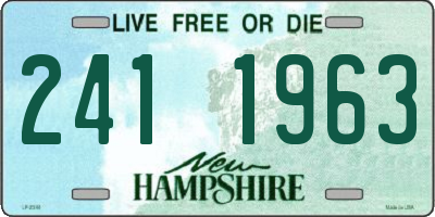 NH license plate 2411963