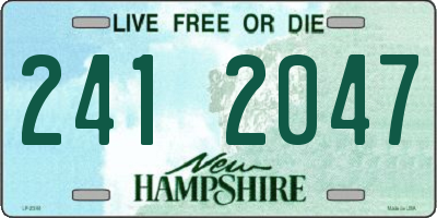 NH license plate 2412047
