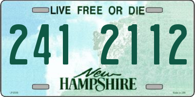 NH license plate 2412112