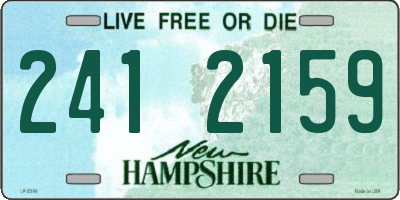 NH license plate 2412159