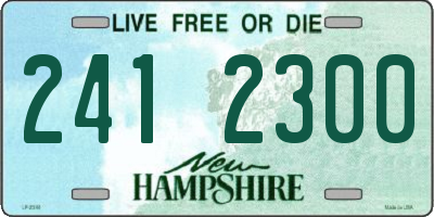NH license plate 2412300