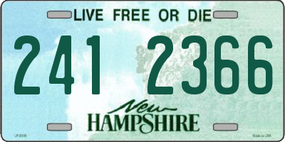 NH license plate 2412366