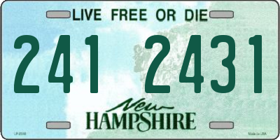 NH license plate 2412431