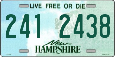 NH license plate 2412438