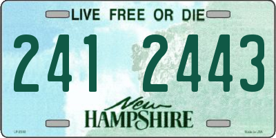 NH license plate 2412443