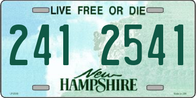 NH license plate 2412541