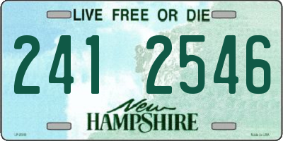 NH license plate 2412546