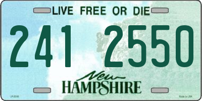 NH license plate 2412550