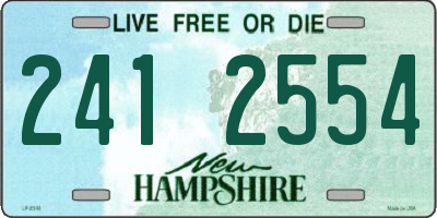 NH license plate 2412554