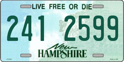 NH license plate 2412599