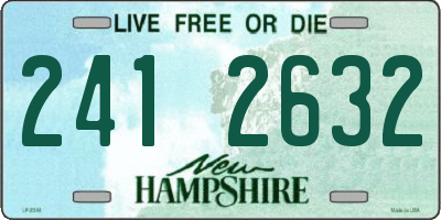 NH license plate 2412632