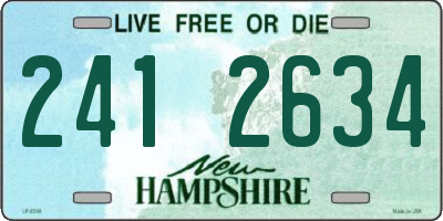 NH license plate 2412634