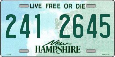 NH license plate 2412645
