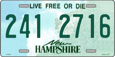 NH license plate 2412716