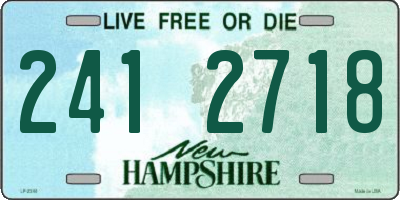NH license plate 2412718