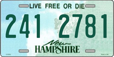 NH license plate 2412781