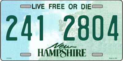 NH license plate 2412804