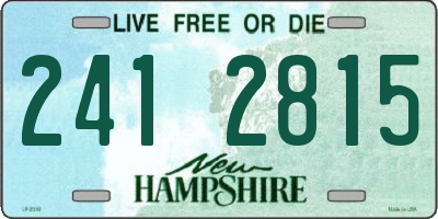 NH license plate 2412815