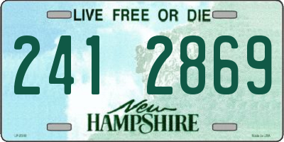 NH license plate 2412869