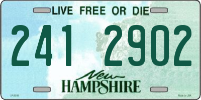 NH license plate 2412902