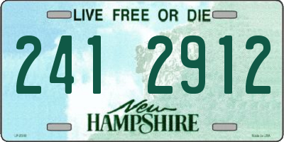 NH license plate 2412912
