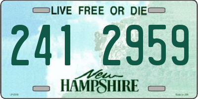 NH license plate 2412959